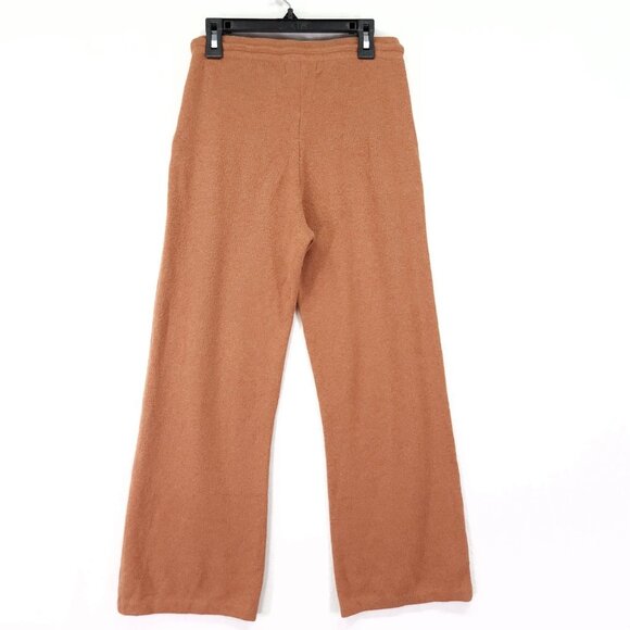 Naadam Cashmere Coffee Yarn Pant Size XXS Wide Leg Brown Soft Luxury Drawstring - Picture 2 of 13
